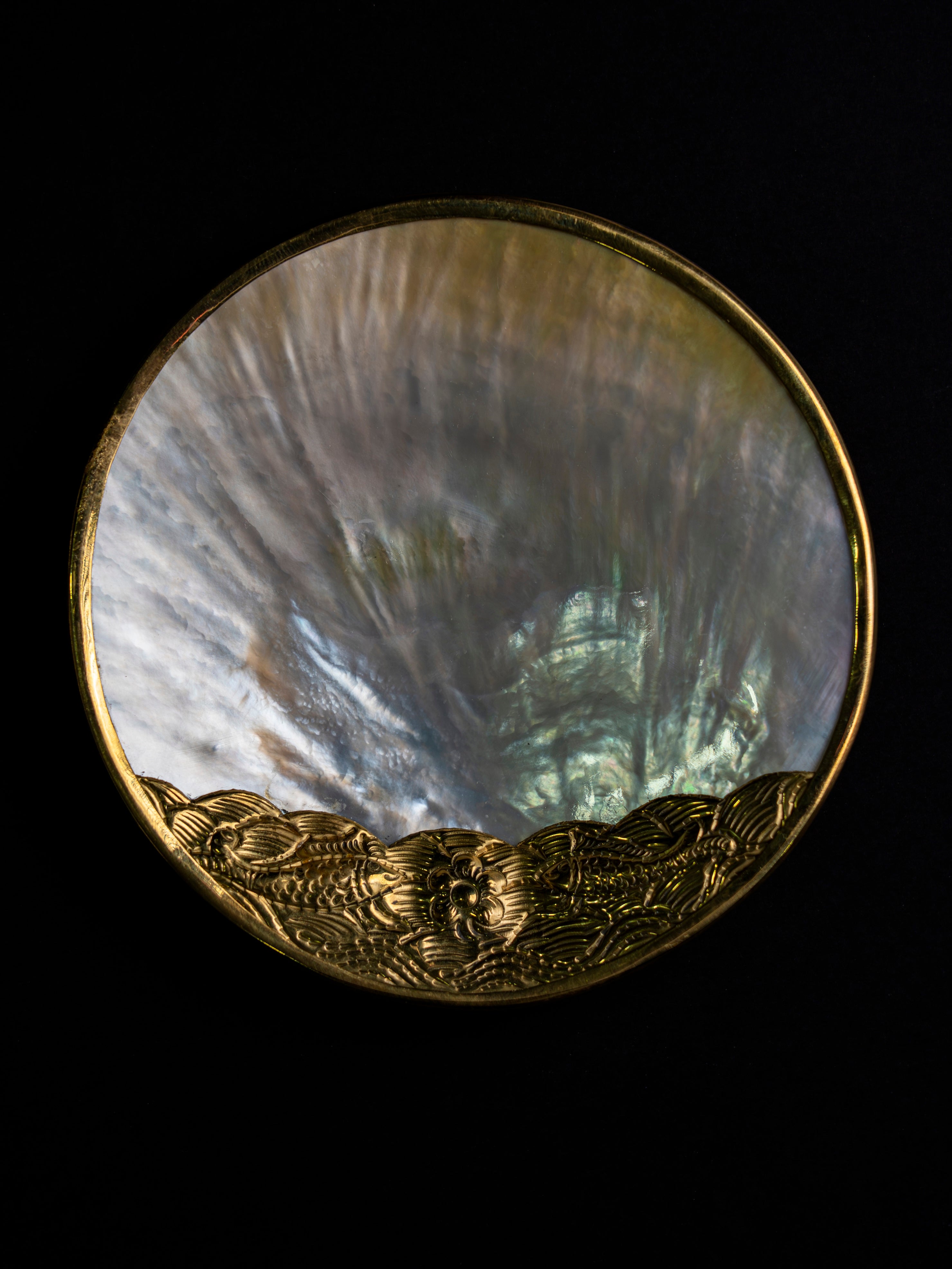 Baku Caviar Mother Of White Black Plate